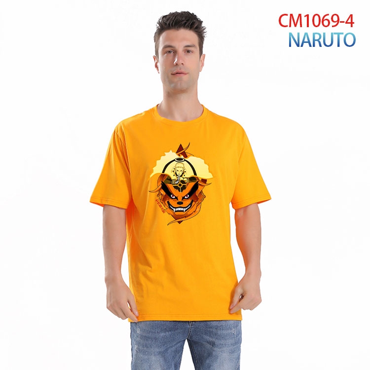 Naruto Printed short-sleeved cotton T-shirt from S to 4XL CM 1069 4