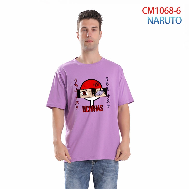 Naruto Printed short-sleeved cotton T-shirt from S to 4XL CM 1068 6