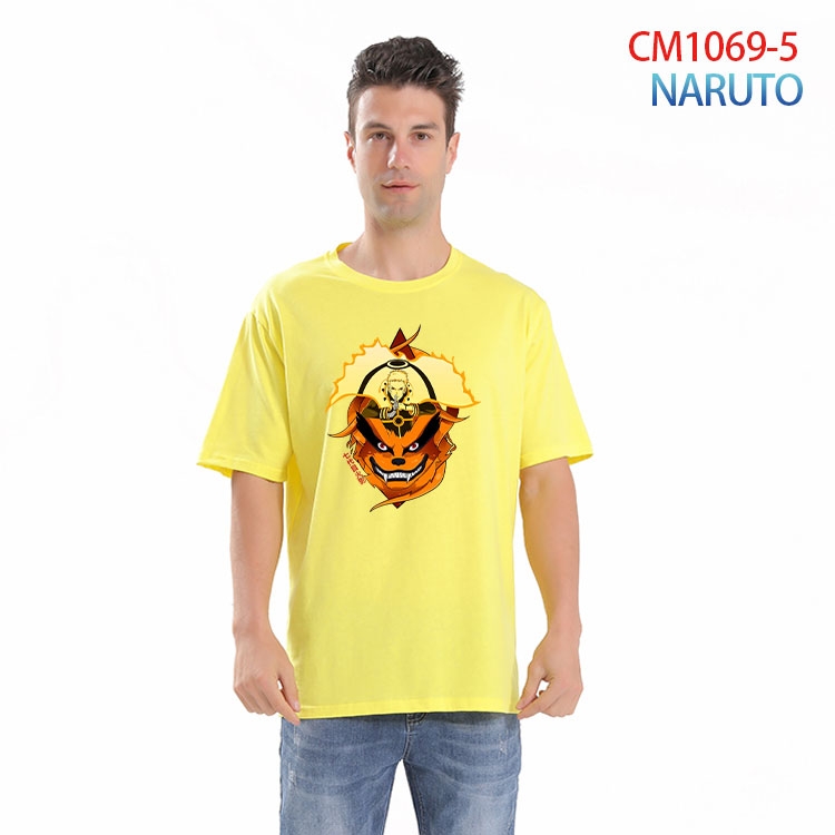 Naruto Printed short-sleeved cotton T-shirt from S to 4XL CM 1069 5