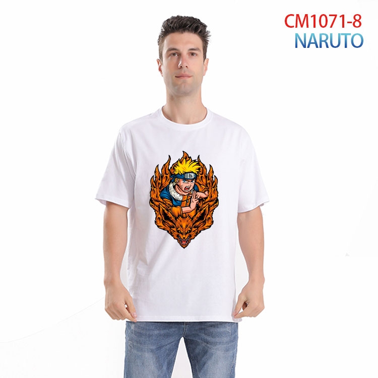 Naruto Printed short-sleeved cotton T-shirt from S to 4XL CM 1071 8