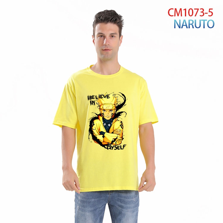 Naruto Printed short-sleeved cotton T-shirt from S to 4XL CM 1073 5