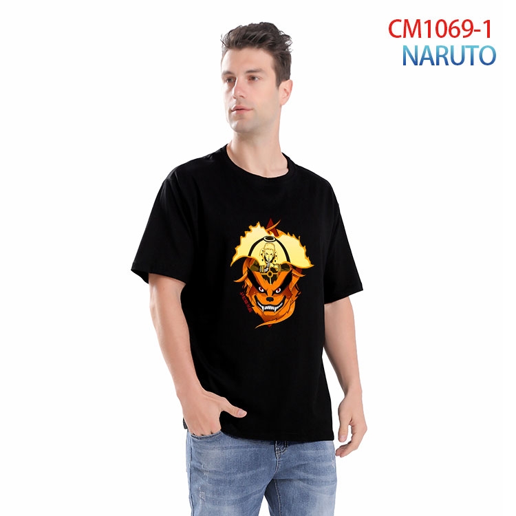 Naruto Printed short-sleeved cotton T-shirt from S to 4XL  CM 1069 1