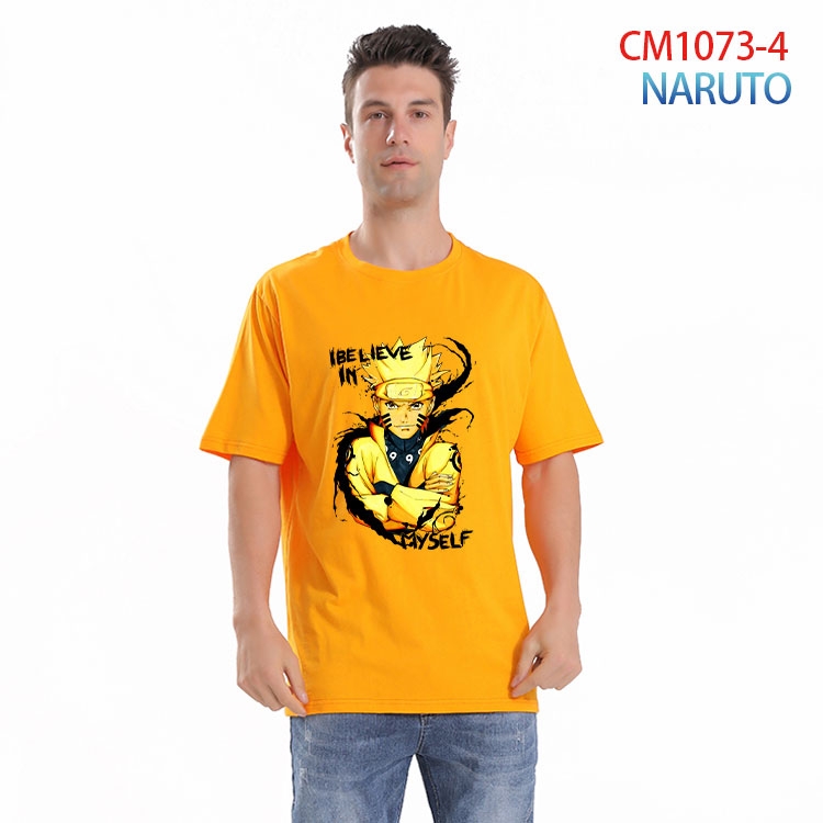 Naruto Printed short-sleeved cotton T-shirt from S to 4XL  CM 1073 4