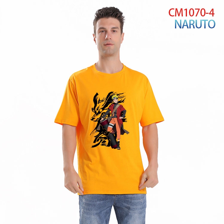 Naruto Printed short-sleeved cotton T-shirt from S to 4XL CM 1070 4