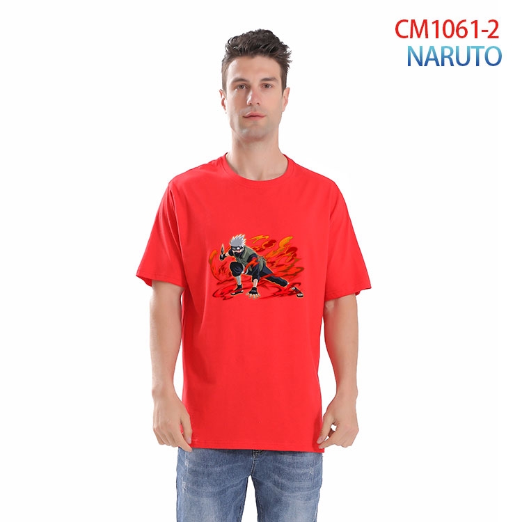 Naruto Printed short-sleeved cotton T-shirt from S to 4XL CM 1061 2