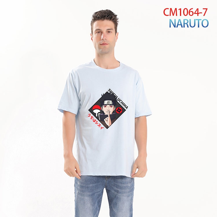 Naruto Printed short-sleeved cotton T-shirt from S to 4XL  CM 1064 7