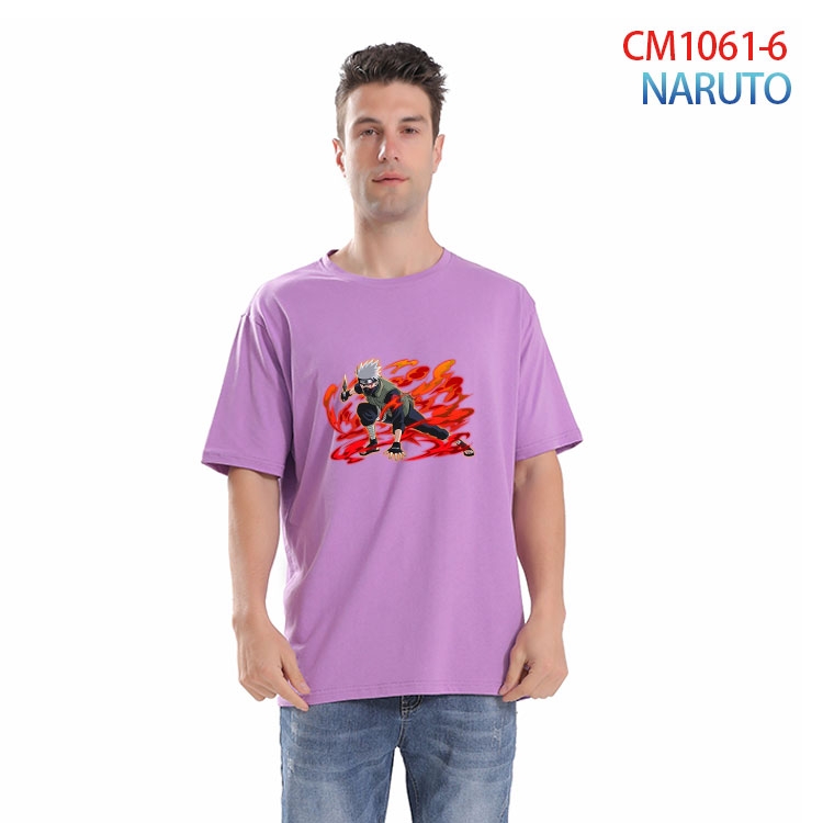 Naruto Printed short-sleeved cotton T-shirt from S to 4XL CM 1061 6