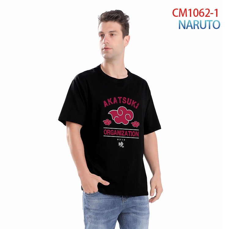 Naruto Printed short-sleeved cotton T-shirt from S to 4XL CM 1062 1