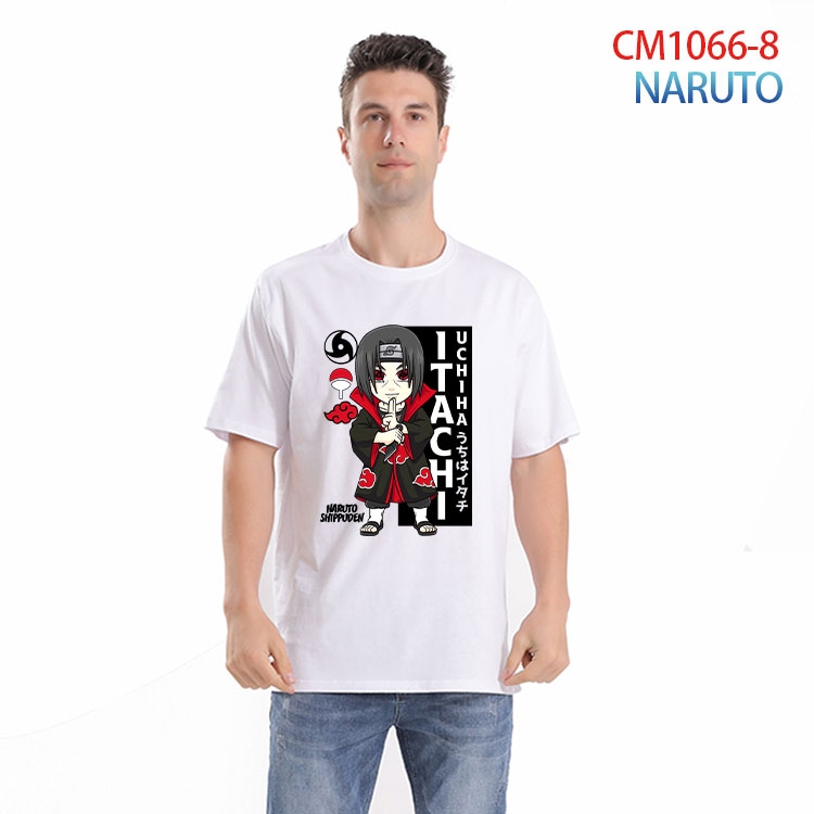 Naruto Printed short-sleeved cotton T-shirt from S to 4XL CM 1066 8