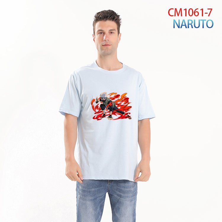 Naruto Printed short-sleeved cotton T-shirt from S to 4XL CM 1061 7