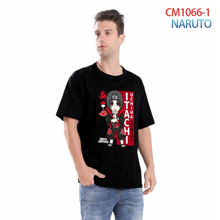 Naruto Printed short-sleeved cotton T-shirt from S to 4XL CM 1066 1