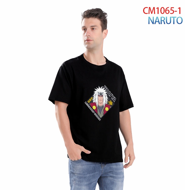 Naruto Printed short-sleeved cotton T-shirt from S to 4XL  CM 1065 1