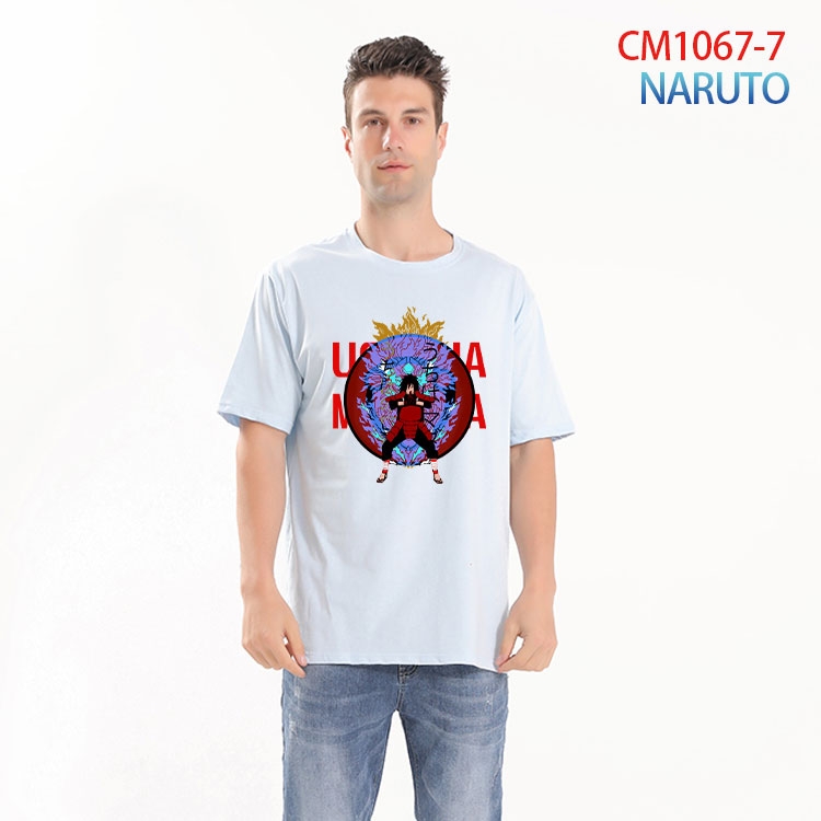 Naruto Printed short-sleeved cotton T-shirt from S to 4XL CM 1067 7