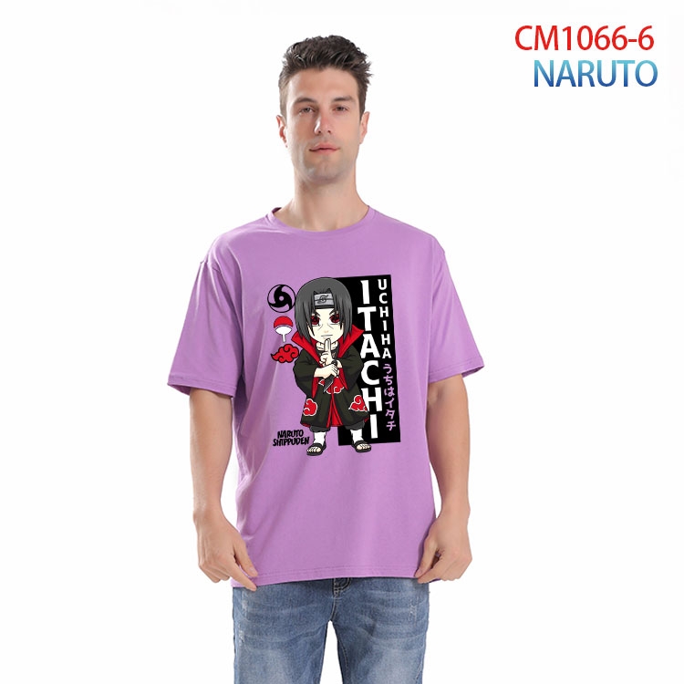 Naruto Printed short-sleeved cotton T-shirt from S to 4XL CM 1066 6