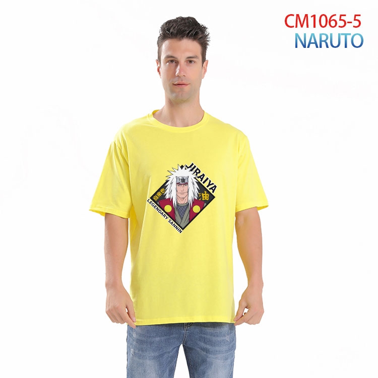 Naruto Printed short-sleeved cotton T-shirt from S to 4XL CM 1065 5