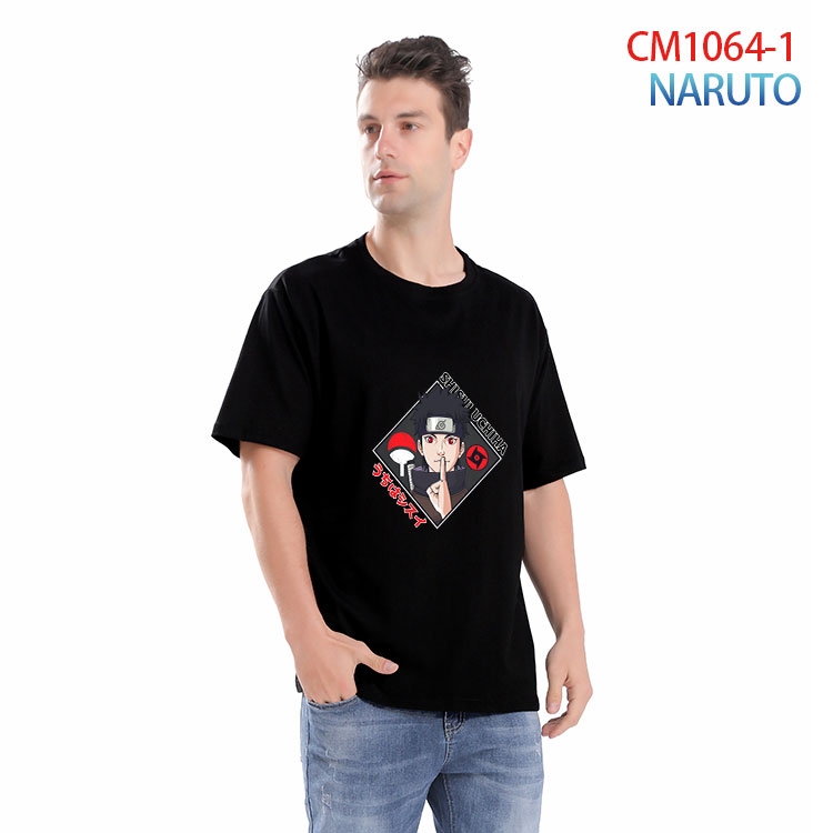 Naruto Printed short-sleeved cotton T-shirt from S to 4XL CM 1064 1