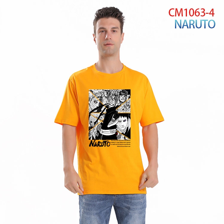 Naruto Printed short-sleeved cotton T-shirt from S to 4XL CM 1063 4