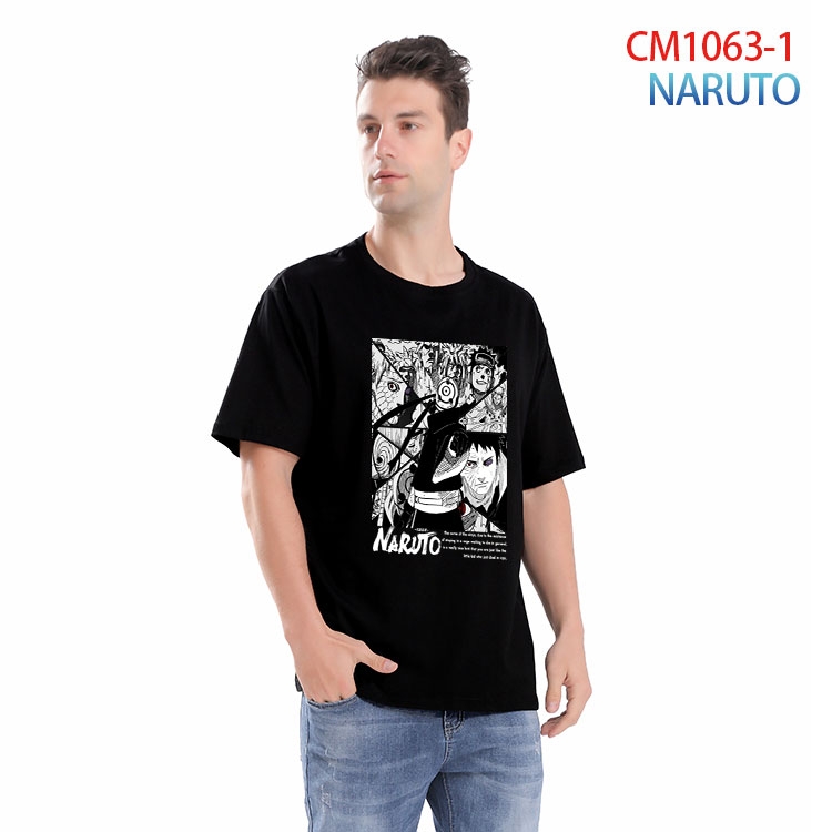 Naruto Printed short-sleeved cotton T-shirt from S to 4XL  CM 1063 1