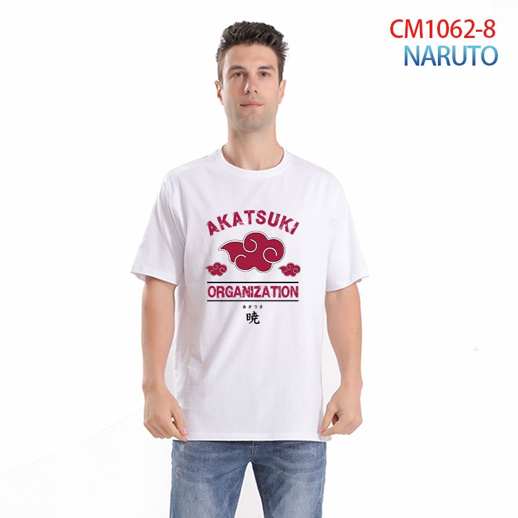 Naruto Printed short-sleeved cotton T-shirt from S to 4XL CM 1062 8