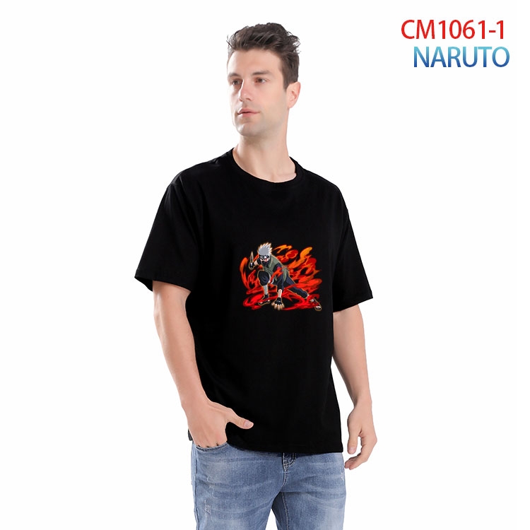Naruto Printed short-sleeved cotton T-shirt from S to 4XL CM 1061 1