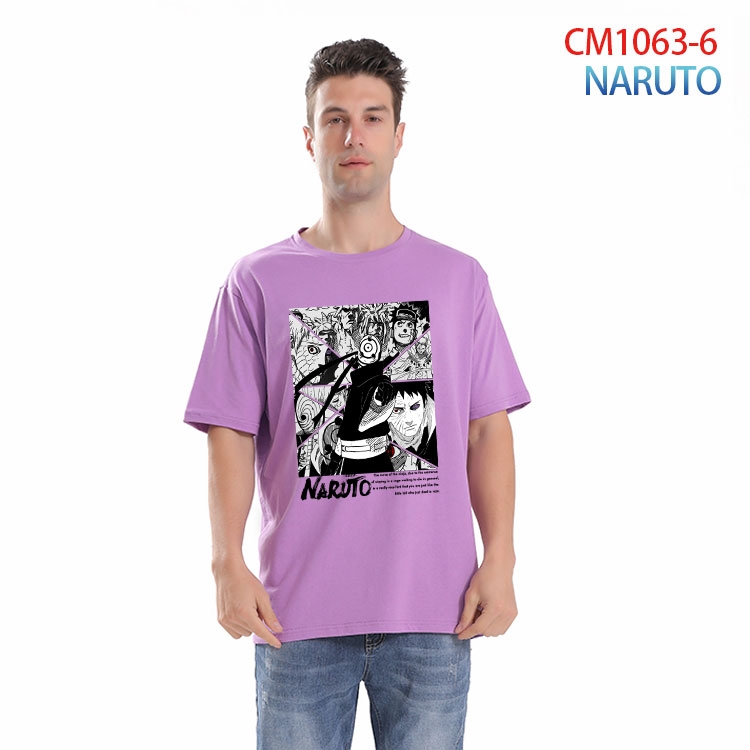 Naruto Printed short-sleeved cotton T-shirt from S to 4XL CM 1063 6