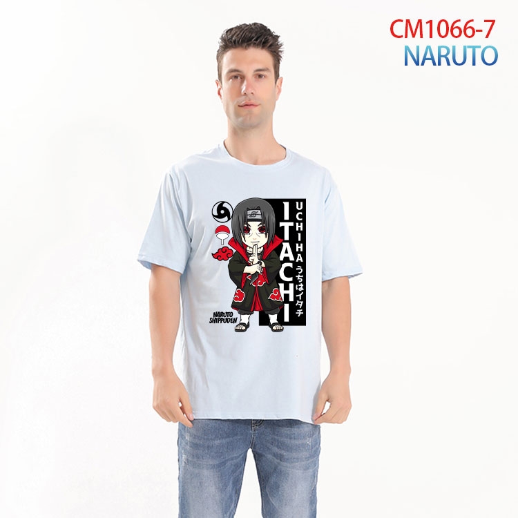 Naruto Printed short-sleeved cotton T-shirt from S to 4XL CM 1066 7