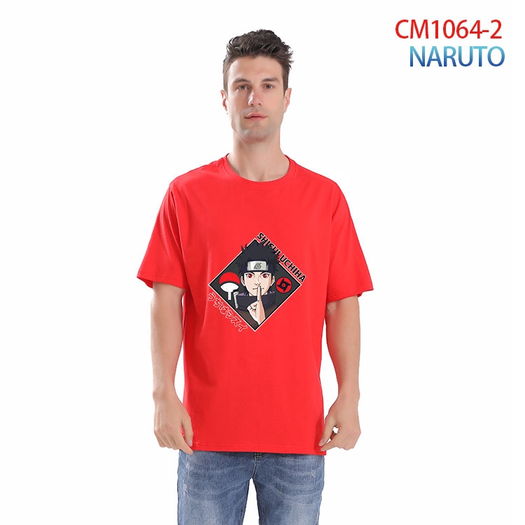 Naruto Printed short-sleeved cotton T-shirt from S to 4XL CM 1064 2