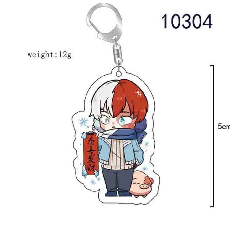 My Hero Academia Anime acrylic Key Chain  price for 5 pcs 10304