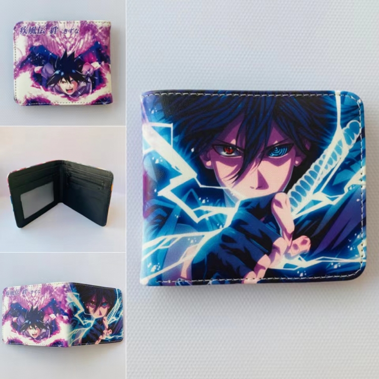 Naruto Full color  Two fold short card case wallet  605