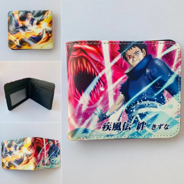 Naruto Full color  Two fold short card case wallet  548