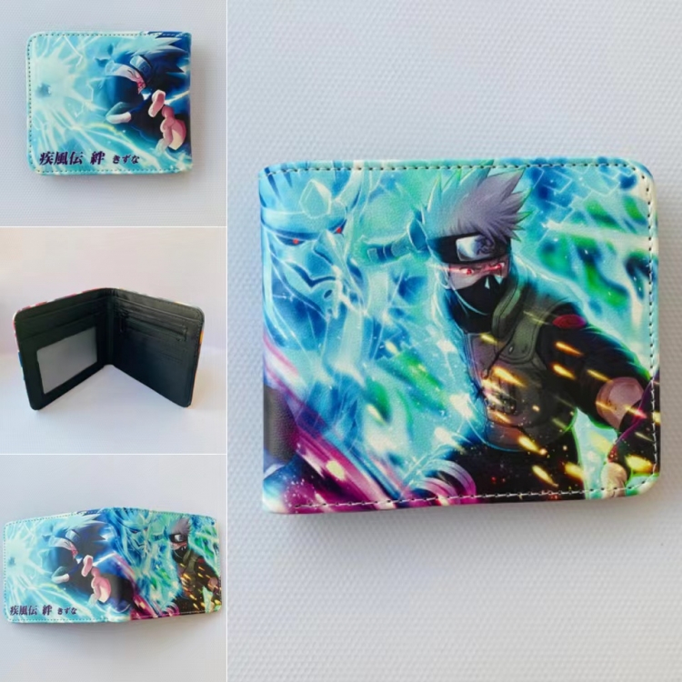 Naruto Full color  Two fold short card case wallet  557