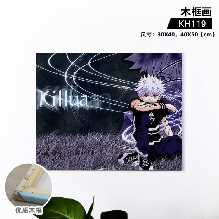 HunterXHunter Anime wooden frame painting 30X40cm support customized pictures KH119