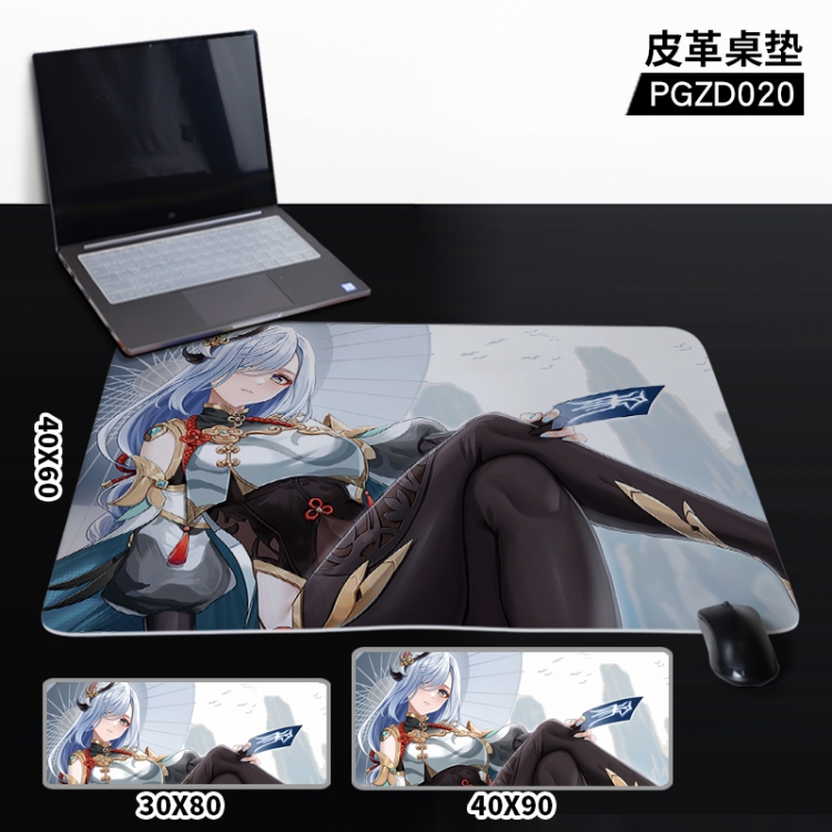 Genshin Impact  Anime leather table mat 40X80CM PGZD20