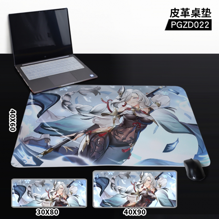 Genshin Impact  Anime leather table mat 40X90CM  PGZD22