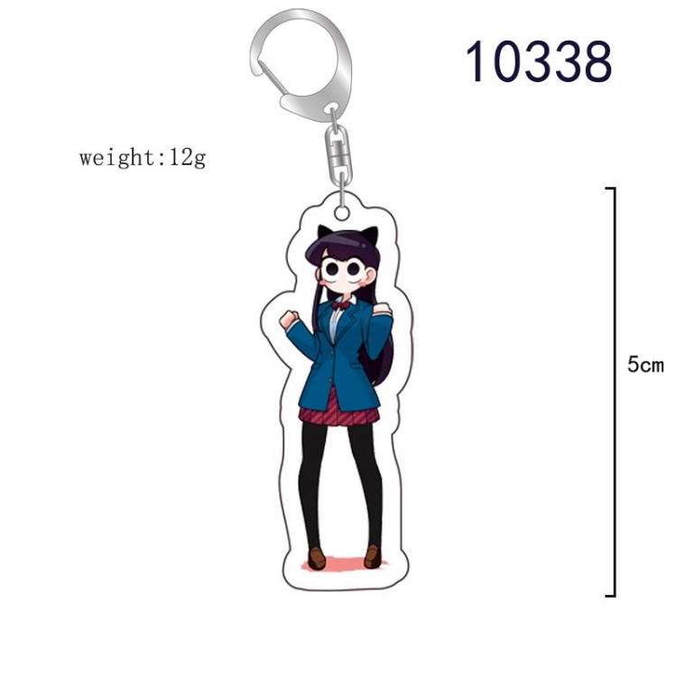 Komi Can't Communicate Anime acrylic Key Chain  price for 5 pcs 10338