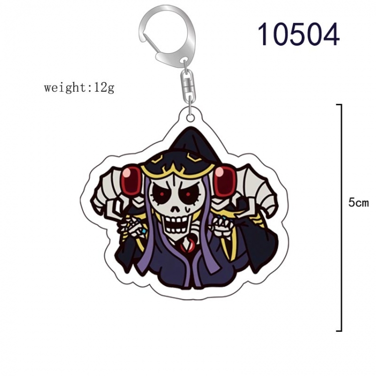 overlord  Anime acrylic Key Chain  price for 5 pcs 10504