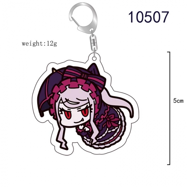 overlord  Anime acrylic Key Chain  price for 5 pcs 10507