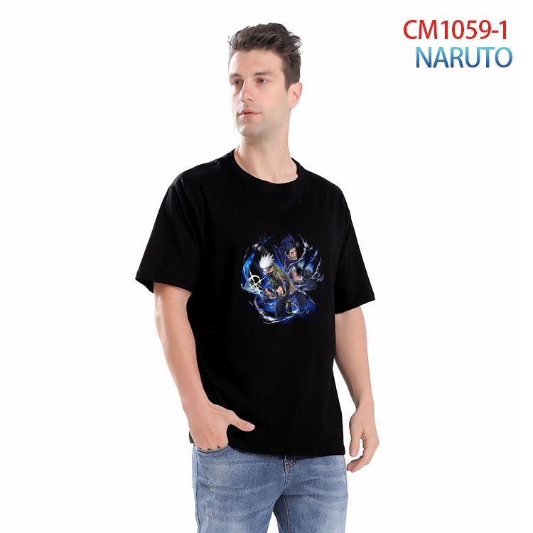 Naruto Printed short-sleeved cotton T-shirt from S to 4XL CM 1059 1