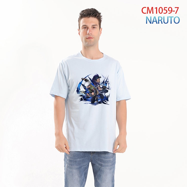 Naruto Printed short-sleeved cotton T-shirt from S to 4XL CM 1059 7