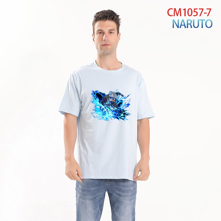 Naruto Printed short-sleeved cotton T-shirt from S to 4XL  CM 1057 7