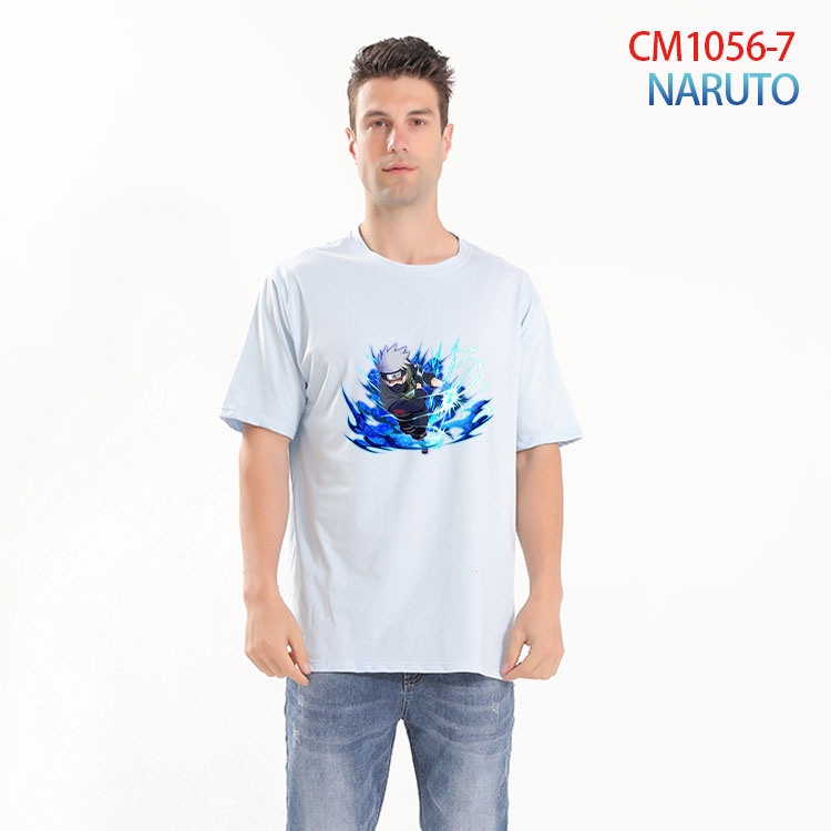 Naruto Printed short-sleeved cotton T-shirt from S to 4XL CM 1056 7
