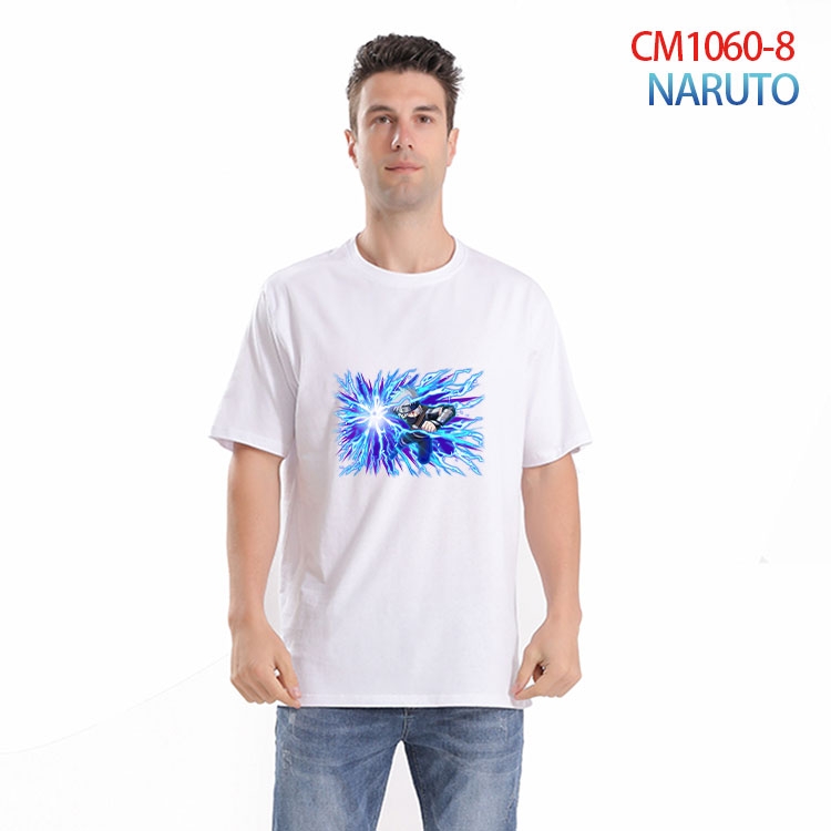 Naruto Printed short-sleeved cotton T-shirt from S to 4XL CM 1060 8