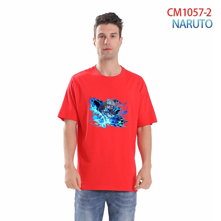 Naruto Printed short-sleeved cotton T-shirt from S to 4XL CM 1057 2