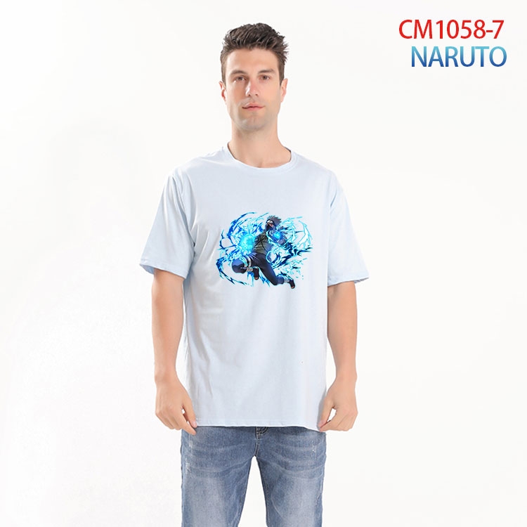 Naruto Printed short-sleeved cotton T-shirt from S to 4XL CM 1058 7