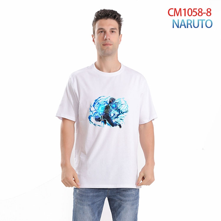 Naruto Printed short-sleeved cotton T-shirt from S to 4XL CM 1058 8