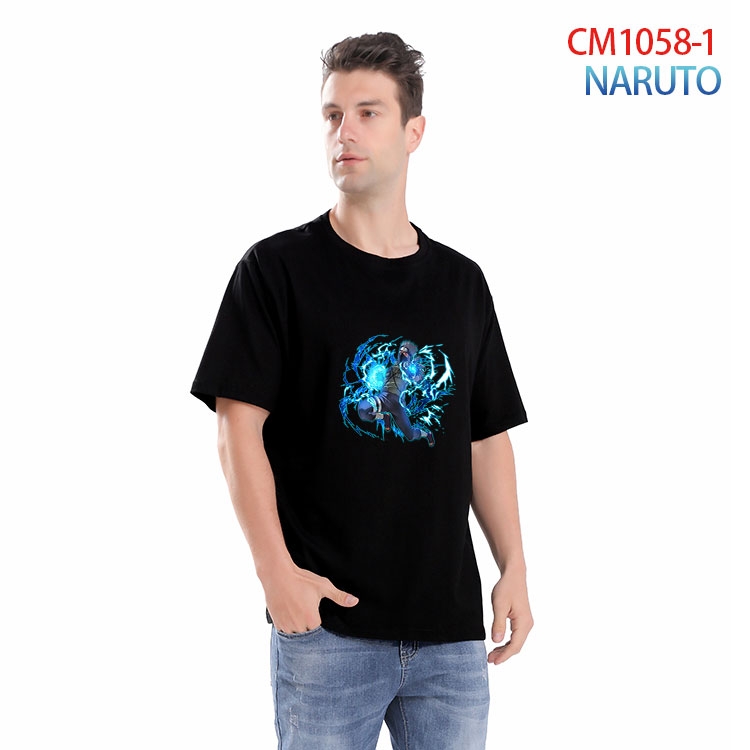 Naruto Printed short-sleeved cotton T-shirt from S to 4XL CM 1058 1