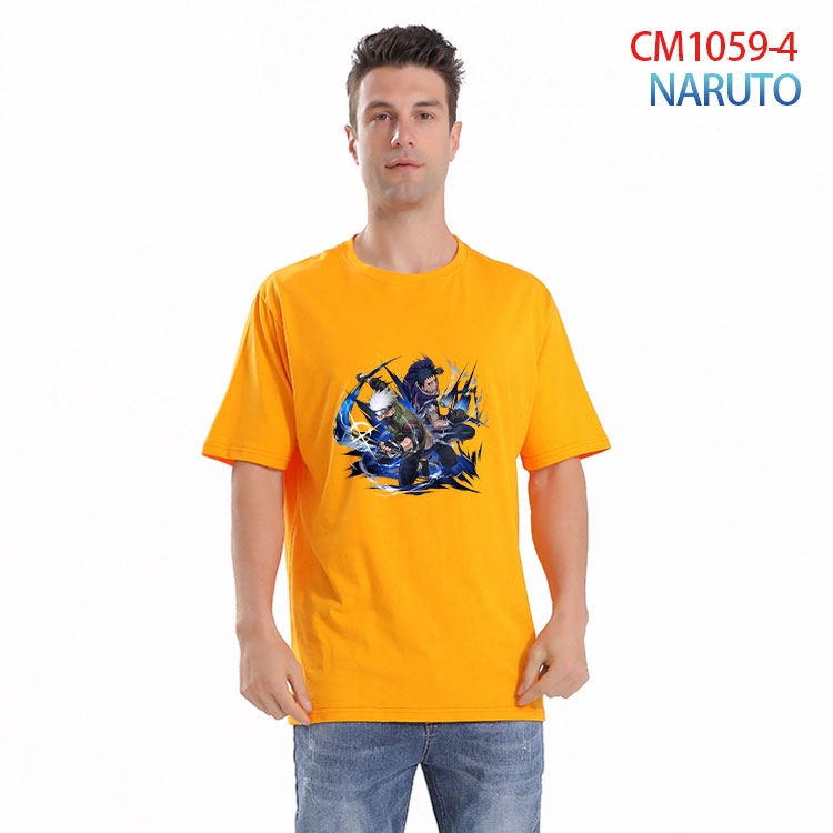 Naruto Printed short-sleeved cotton T-shirt from S to 4XL CM 1059 4