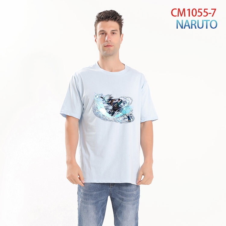 Naruto Printed short-sleeved cotton T-shirt from S to 4XL CM 1055 7