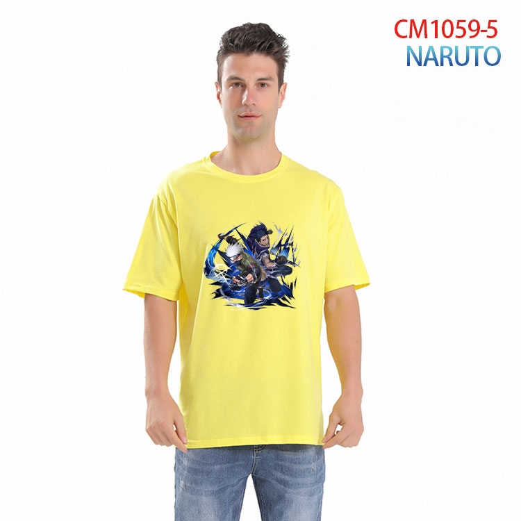Naruto Printed short-sleeved cotton T-shirt from S to 4XL CM 1059 5