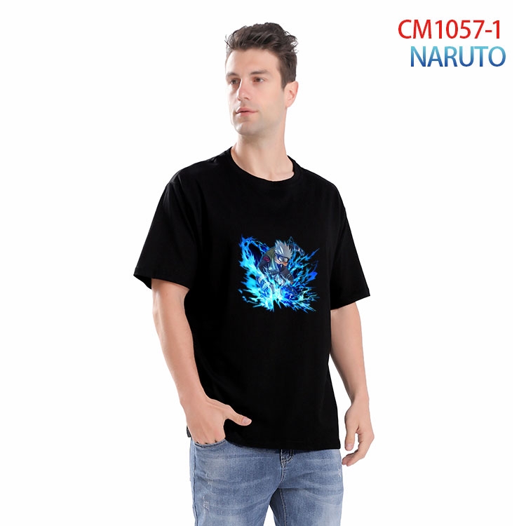Naruto Printed short-sleeved cotton T-shirt from S to 4XL CM 1057 1